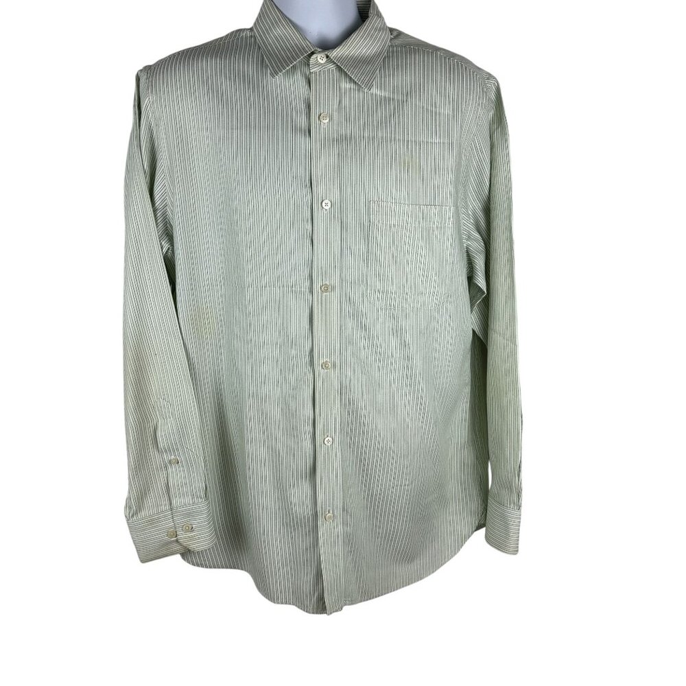 Banana Republic Mens Slim Fit Striped Button-Up Shirt Size L